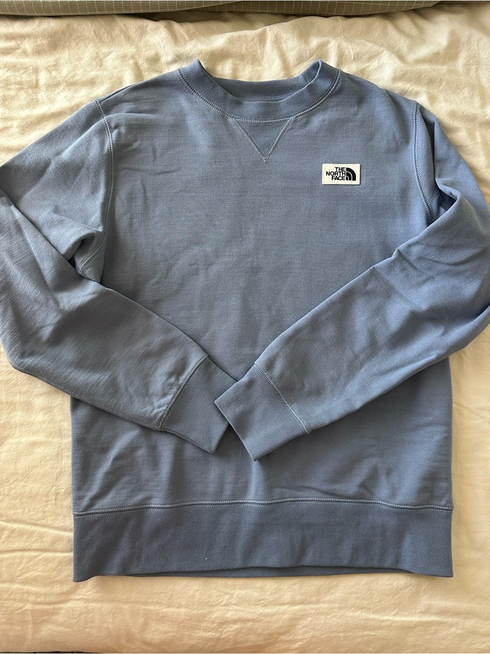 The North Face Women’s Crewneck Sweater in Dusty Blue